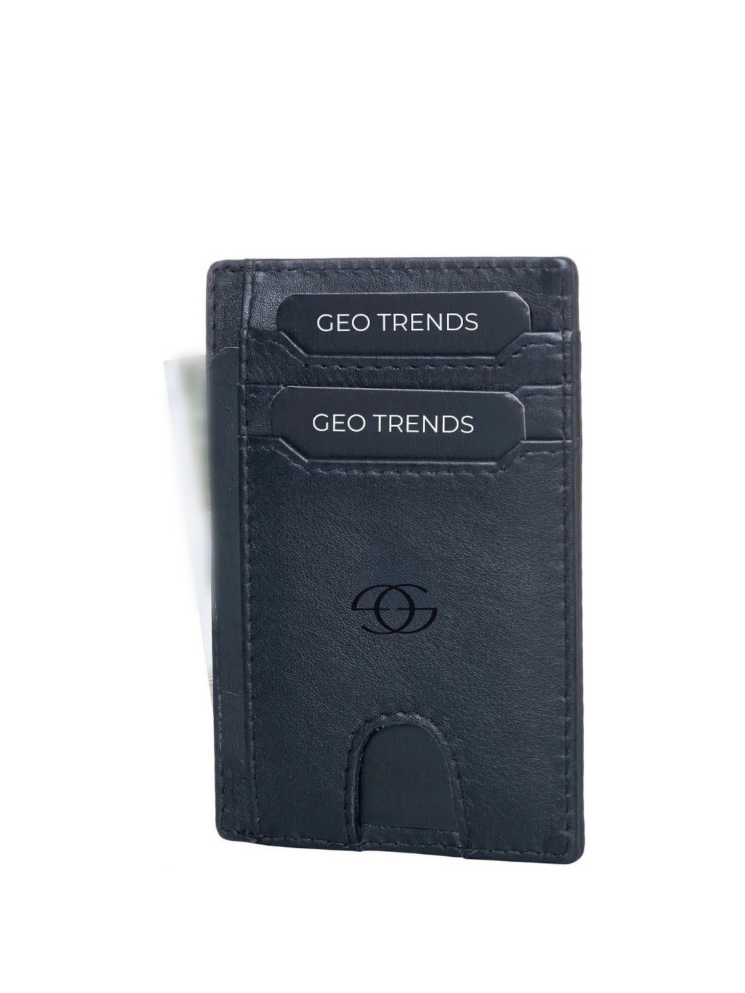 GEO TRENDS Unisex Leather Card Holder With RFID