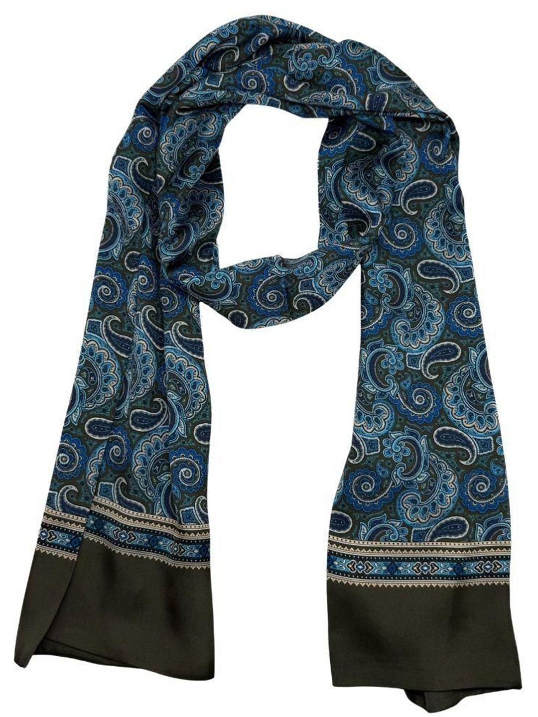 The Tie Hub Men Paisley Printed Regular Silk Scarf