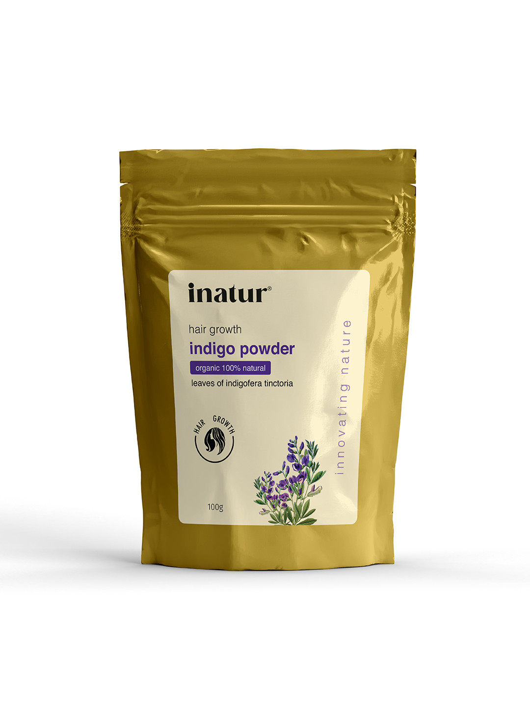 Inatur Leaves of Indigofera Tinctoria 100% Natural Organic Indigo Powder - 100 g
