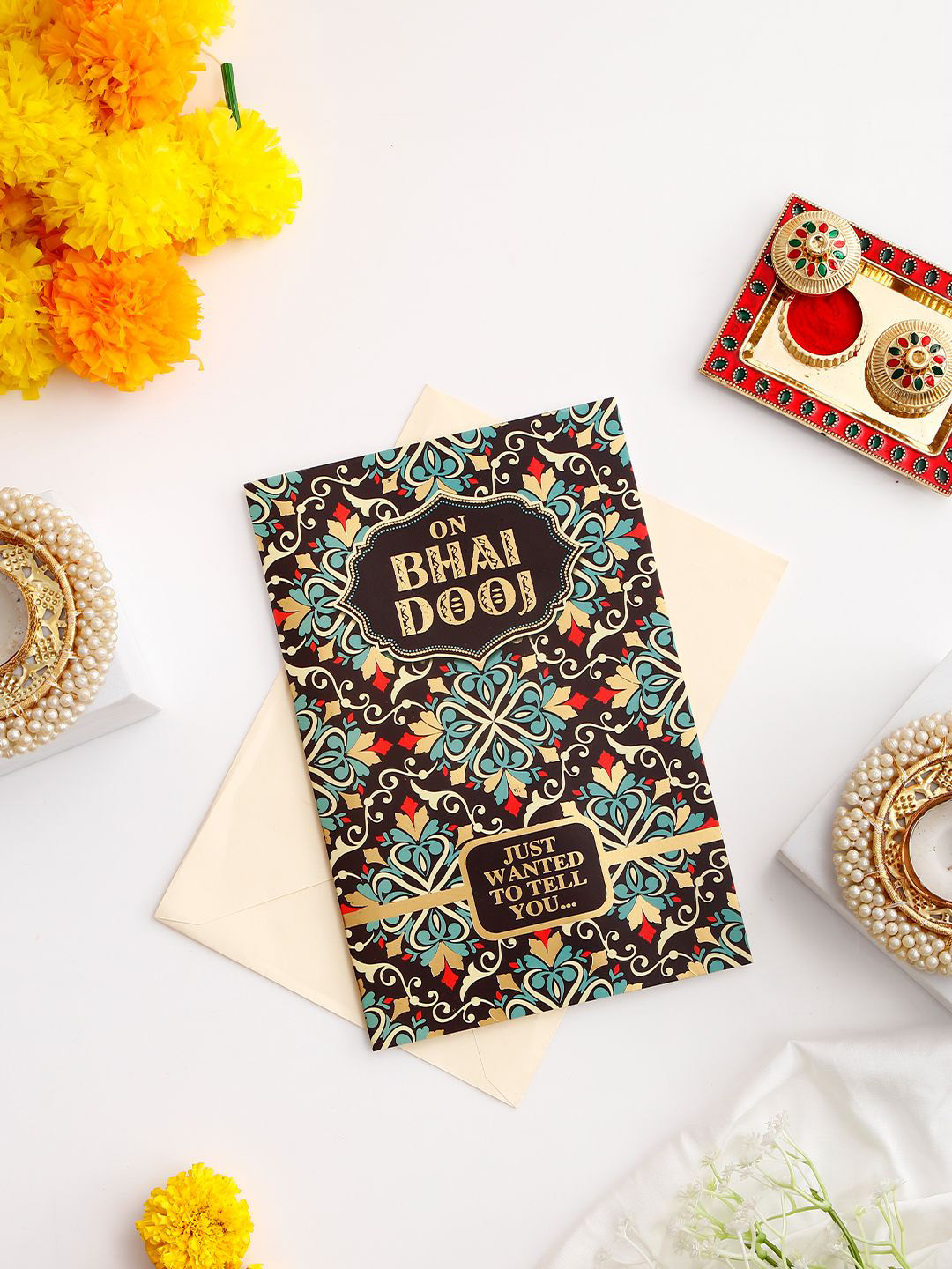 Archies Pack of 3 Loving Wishes Bhai Dooj Greeting Card