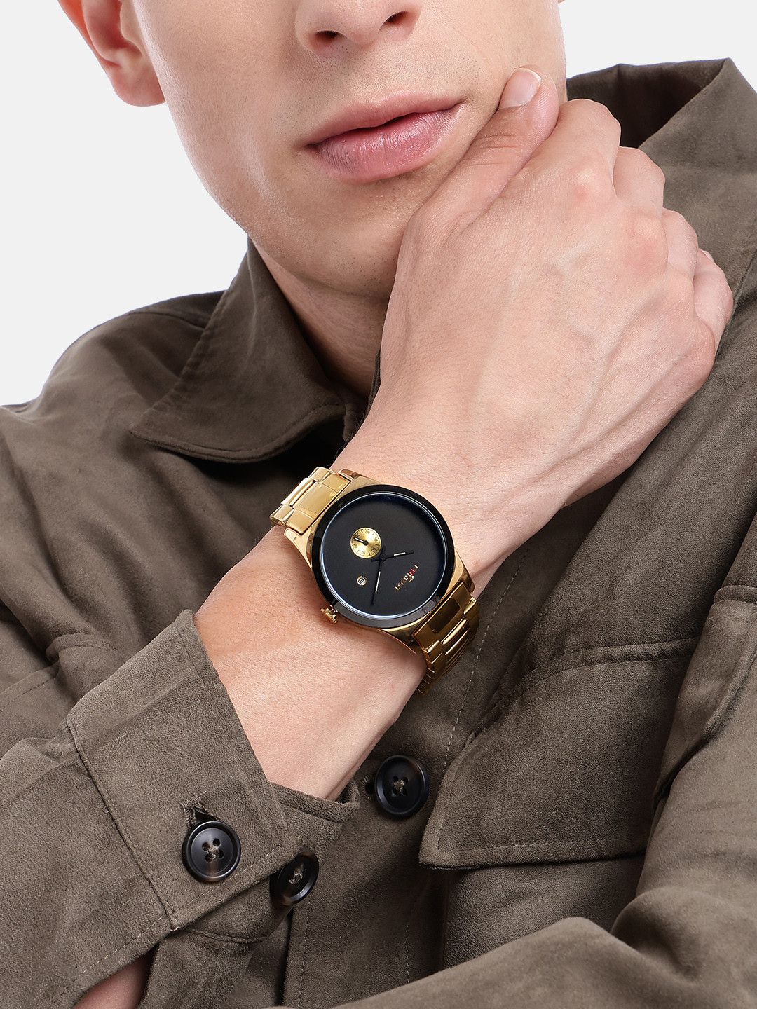 FOREST Men Analogue Stainless Steel Watch - FRT-917-GD