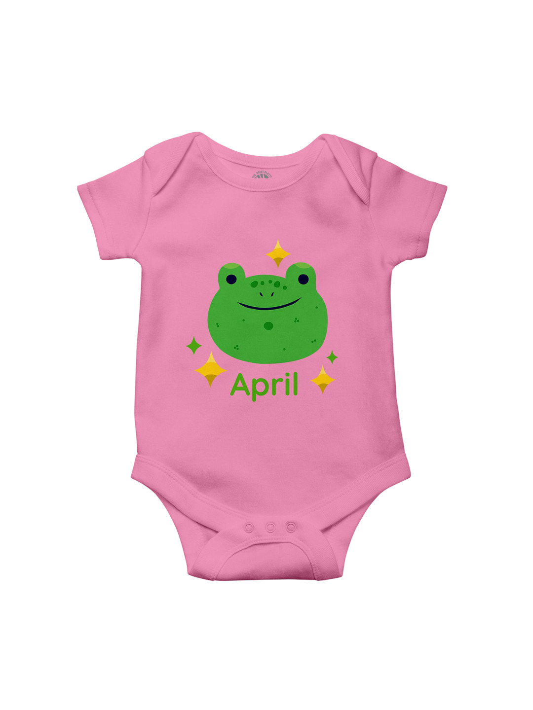 THE PRINT PLATTER Kids April Printed Cotton Bodysuit with Envelope Neck