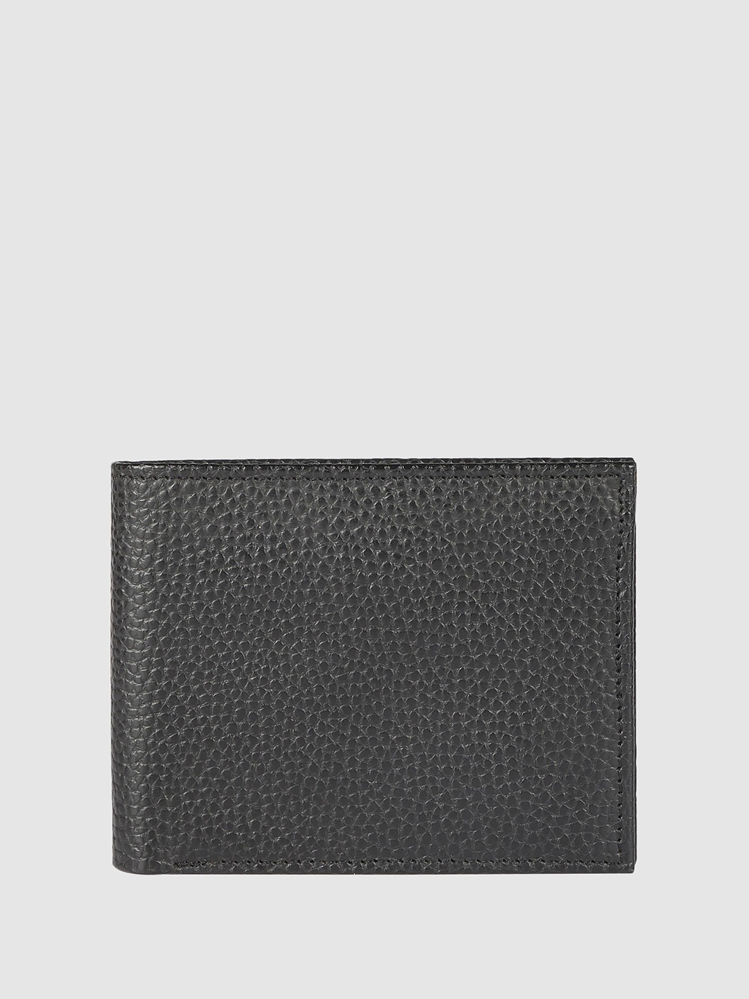 IN.HIDE Men Textured Short Leather Two Fold Wallet