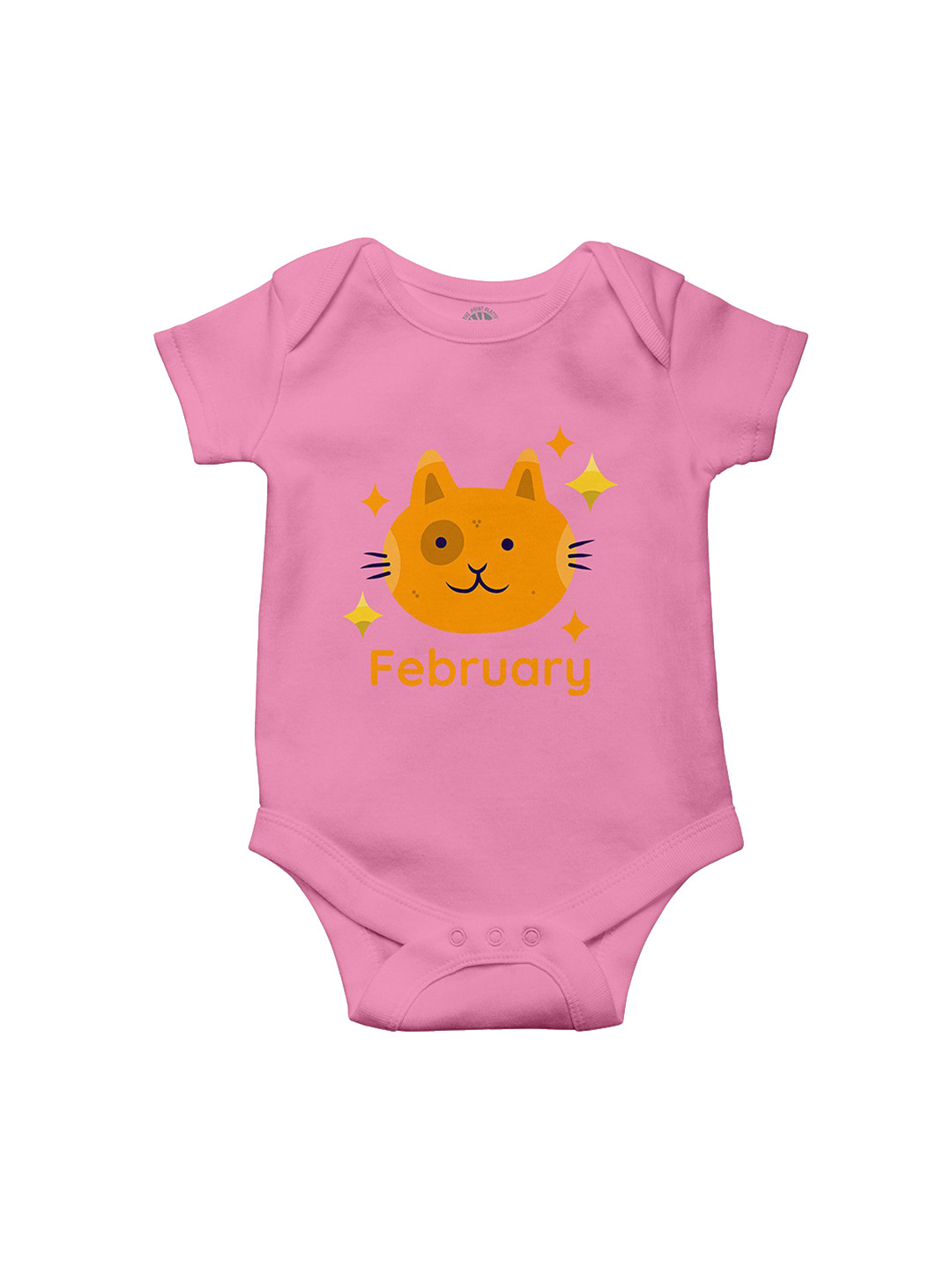 THE PRINT PLATTER Infants Kids Platter February Printed Cotton Bodysuit