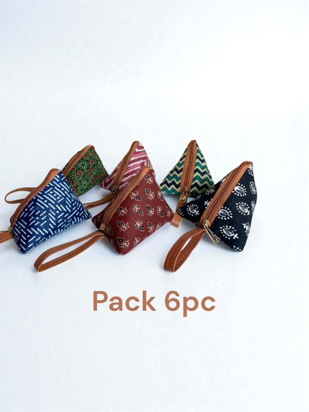 KUJRA Set Of 6 Printed Purse Clutches