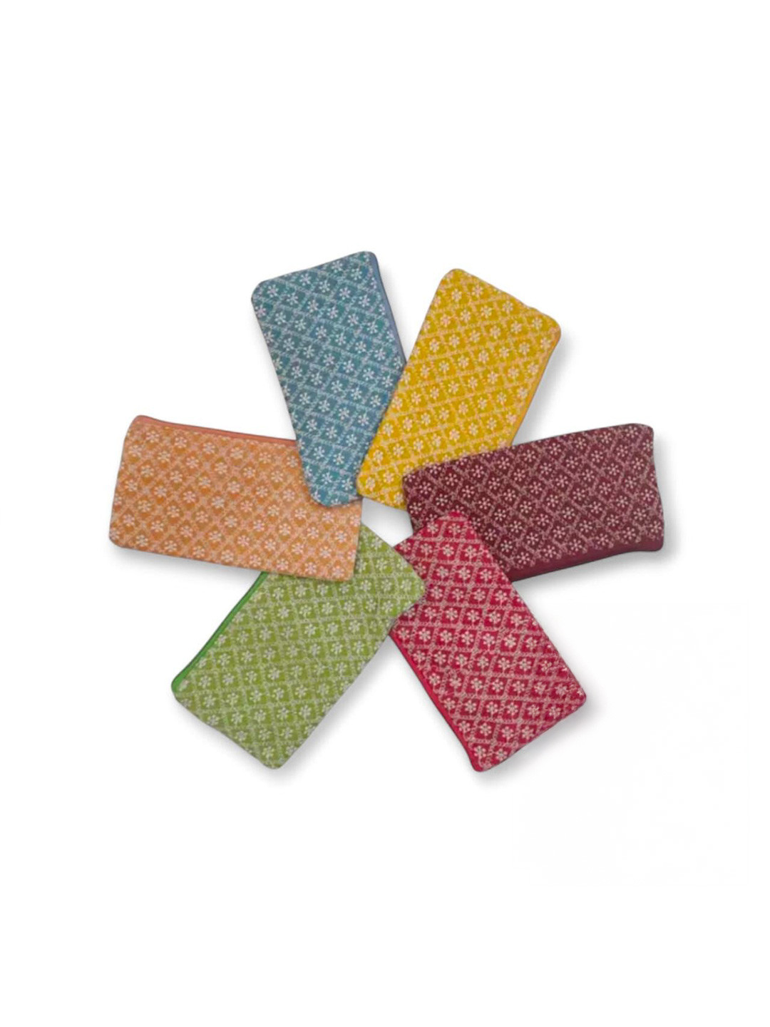 KUJRA Set Of 6 Printed Purse Clutch