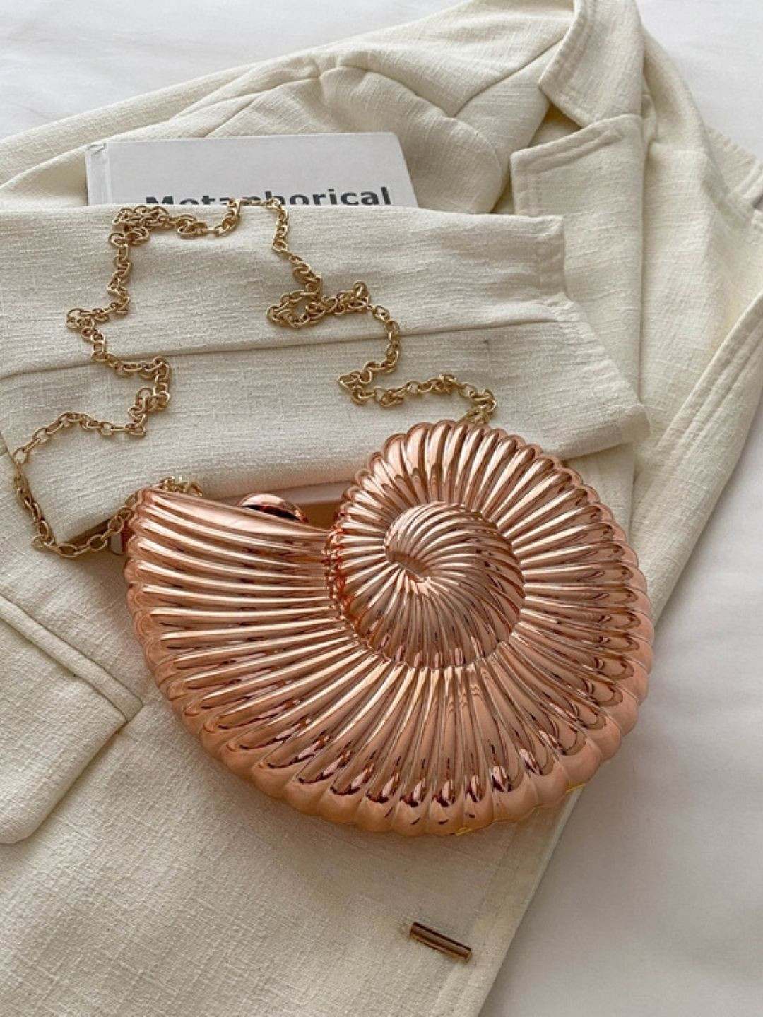 KPOP Embellished Shoulder Strap Buckle Box Clutch