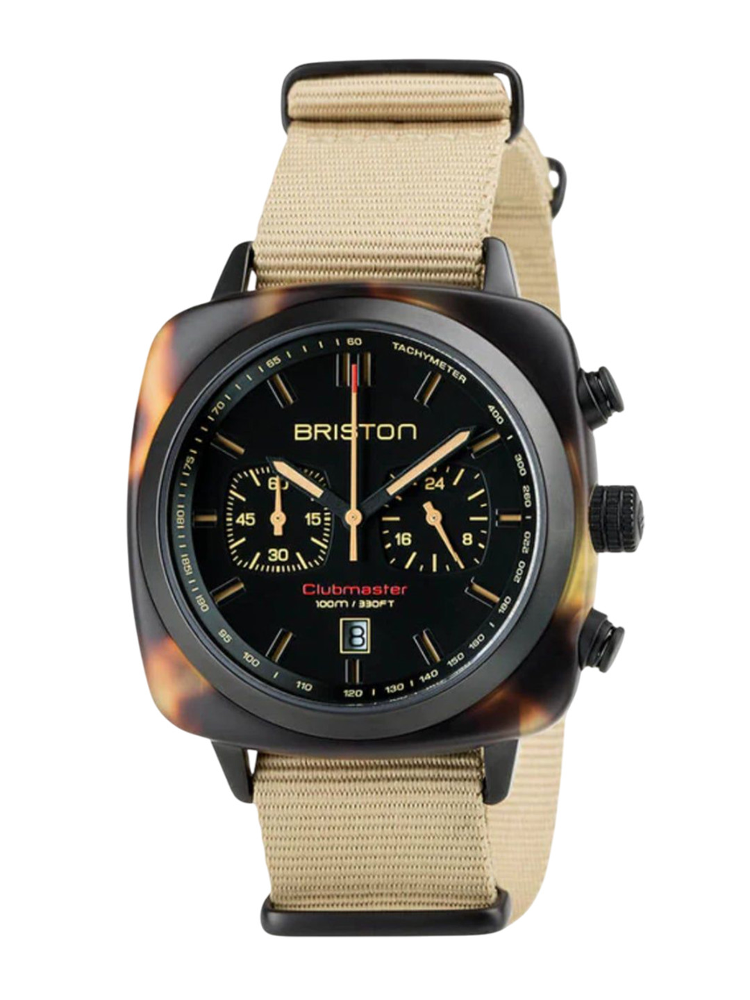 BRISTON Clubmaster Sport Men Patterned Dial & Straps Analogue Watch 18142.PBAM.TSS.5.NK