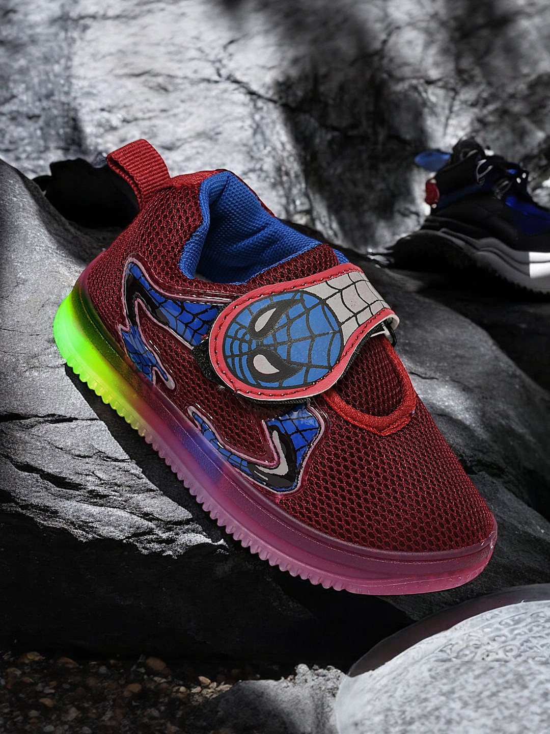 MAIMNE Unisex Kids Spider-Man Woven Design Sneakers