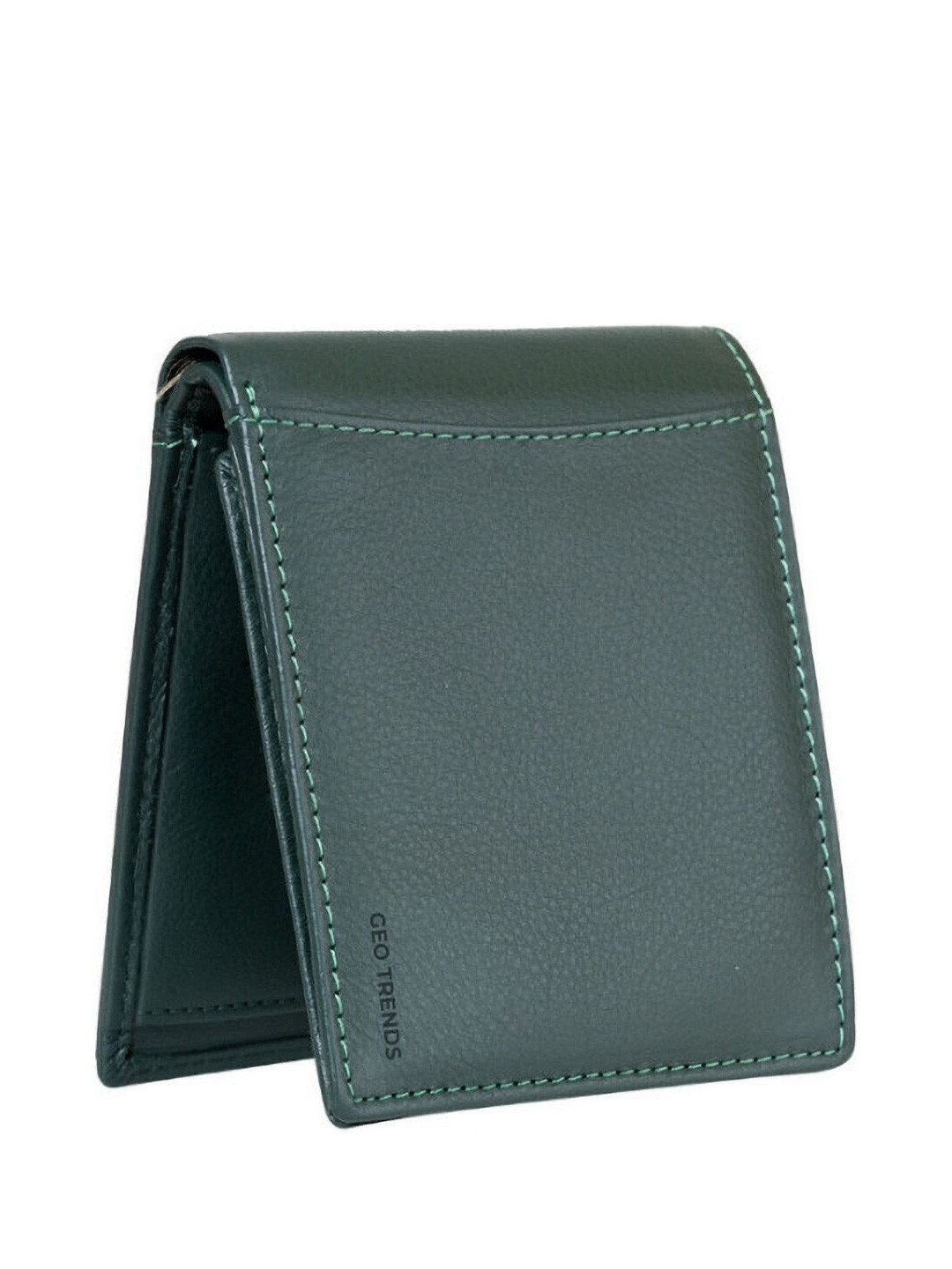 GEO TRENDS Men Textured Leather RFID Two Fold Wallet