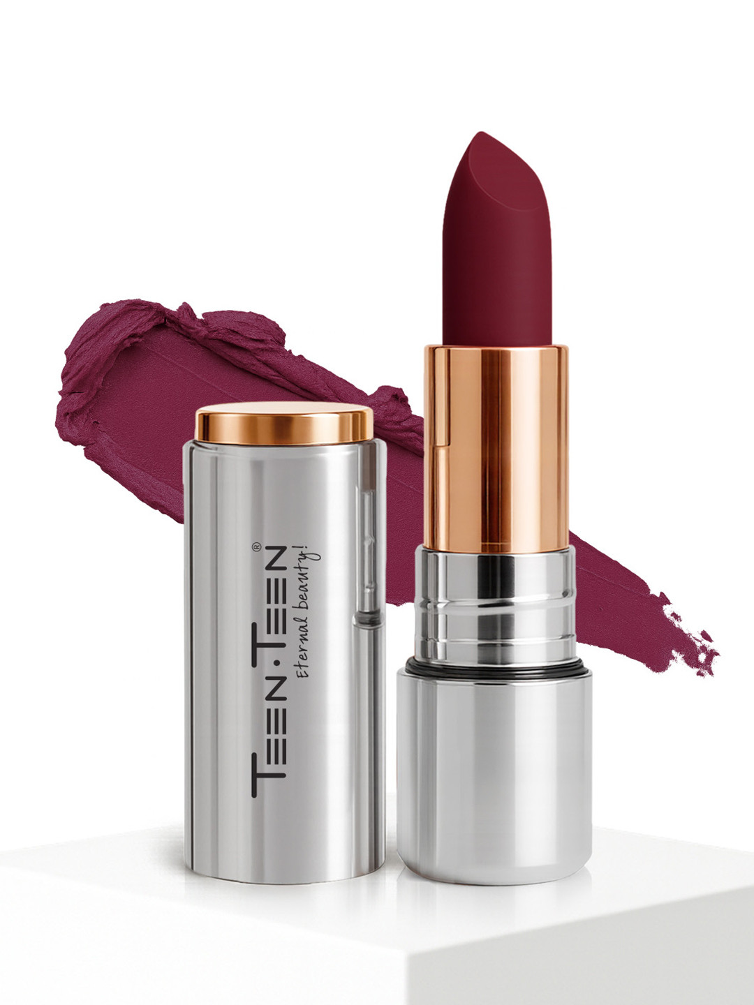 TEEN TEEN COSMETICS Iconic Non Transfer All Day Wear Matte Lipstick- 3.8 g- Purpose 16