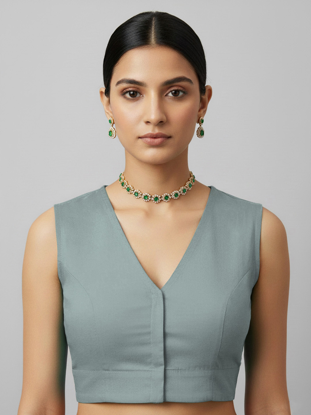 Thevasa V-Neck Sleeveless Forever Classy Blouse