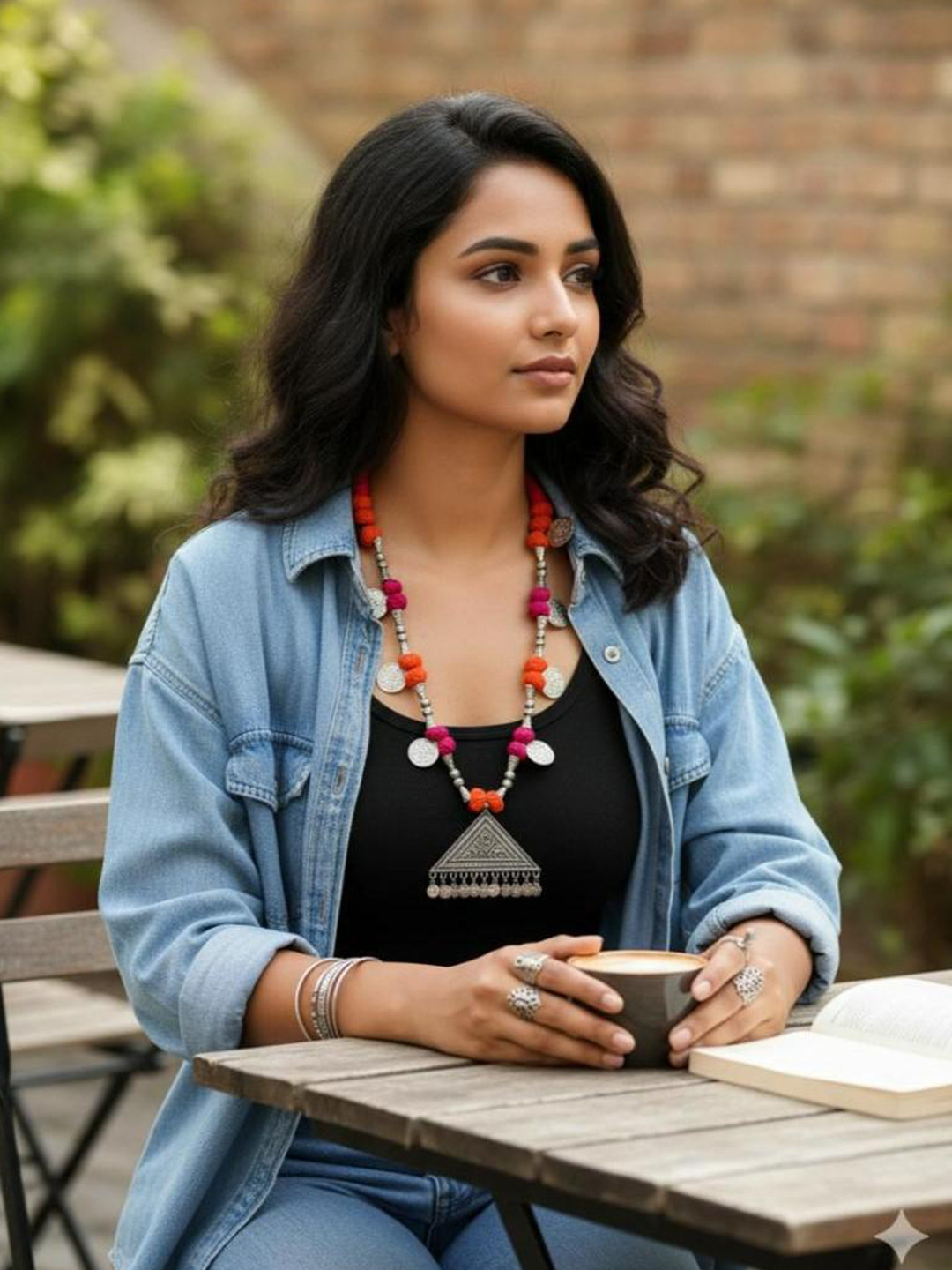 FIROZA Statement Banki Coin Necklace