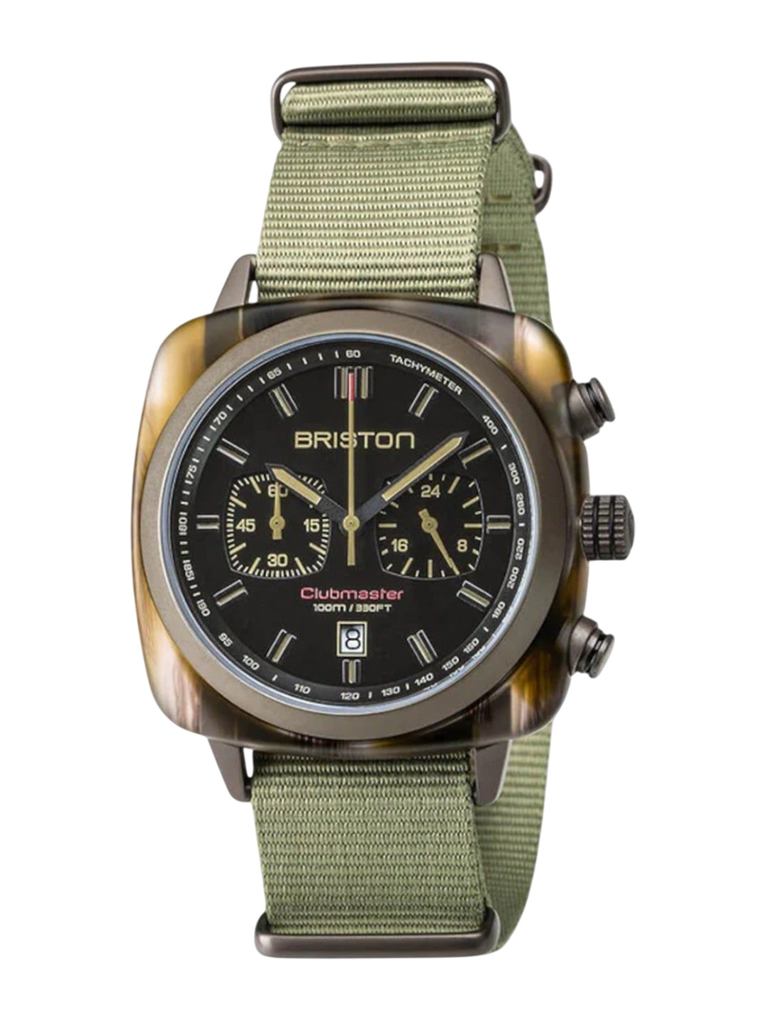 BRISTON Clubmaster Classic Men Patterned Dial & Straps Analogue Watch 18142.PKAM.TJS.19.NJ