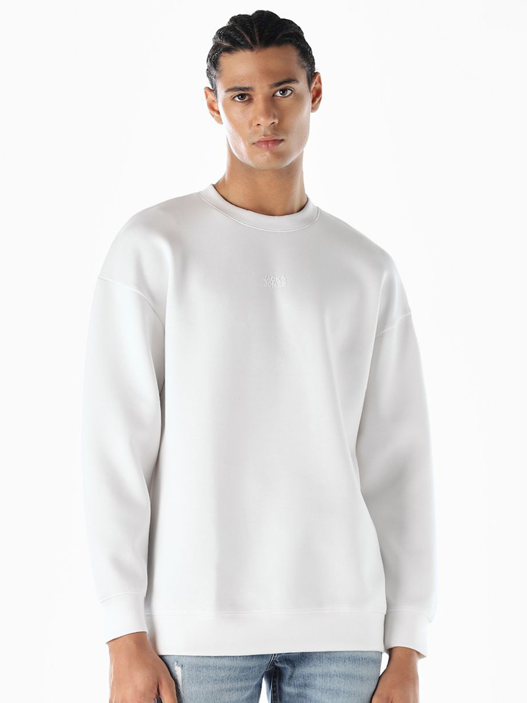 Jack & Jones SLATE Men Round Neck Pullover Sweatshirt