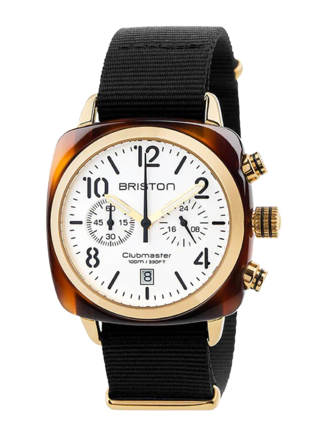 BRISTON Clubmaster Classic Men Patterned Dial & Straps Analogue Watch 17140.PYA.T.2.NB