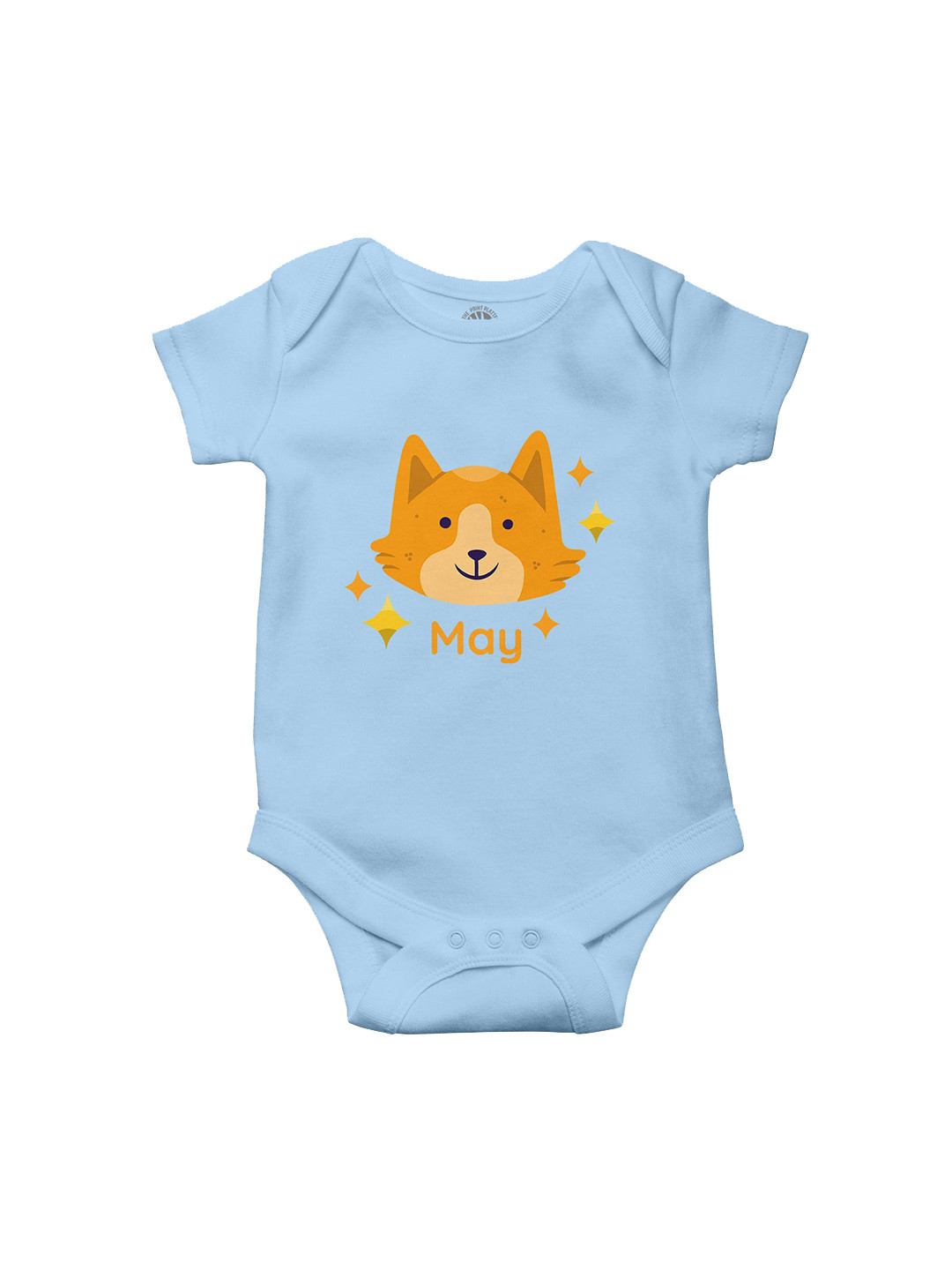 THE PRINT PLATTER Infants Kids May Printed Cotton Bodysuits