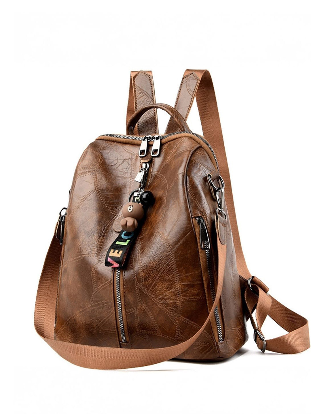 KPOP Women Textured Non-Padded Ergonomic Backpack