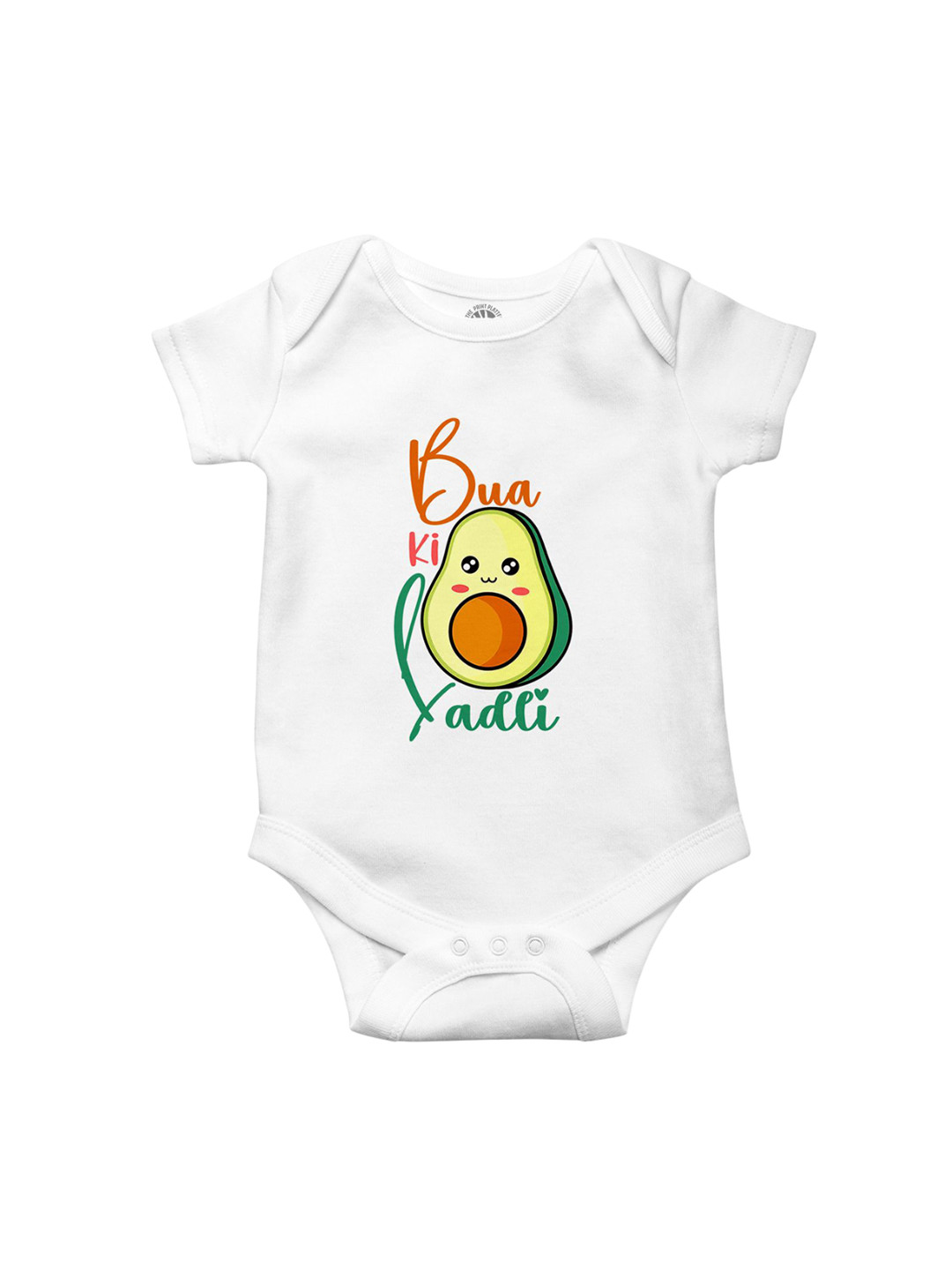 THE PRINT PLATTER Kids Bua Ki Ladli Printed Cotton Bodysuit