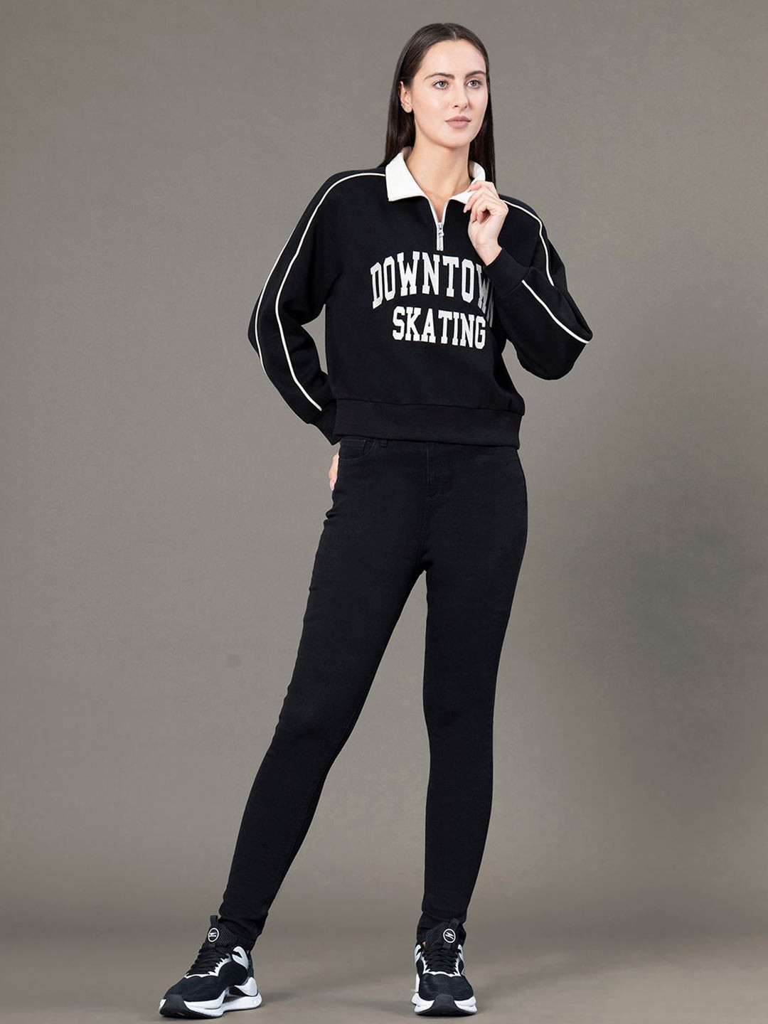 Red Tape Women Graphic Printed Sweatshirt