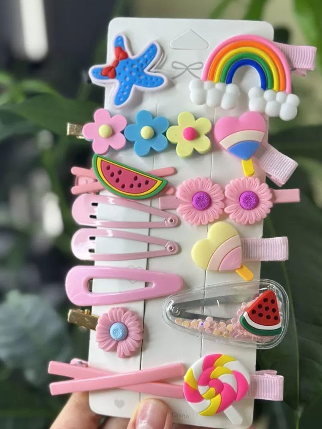 PUCHKOO Girls 14 Pieces Beaded Tic Tac Hair Clip