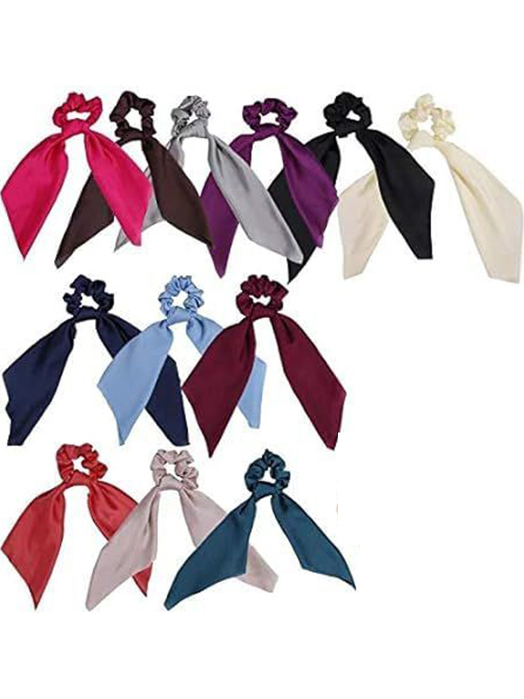 PUCHKOO Girls Set of 6 Fabric Hair Accessory