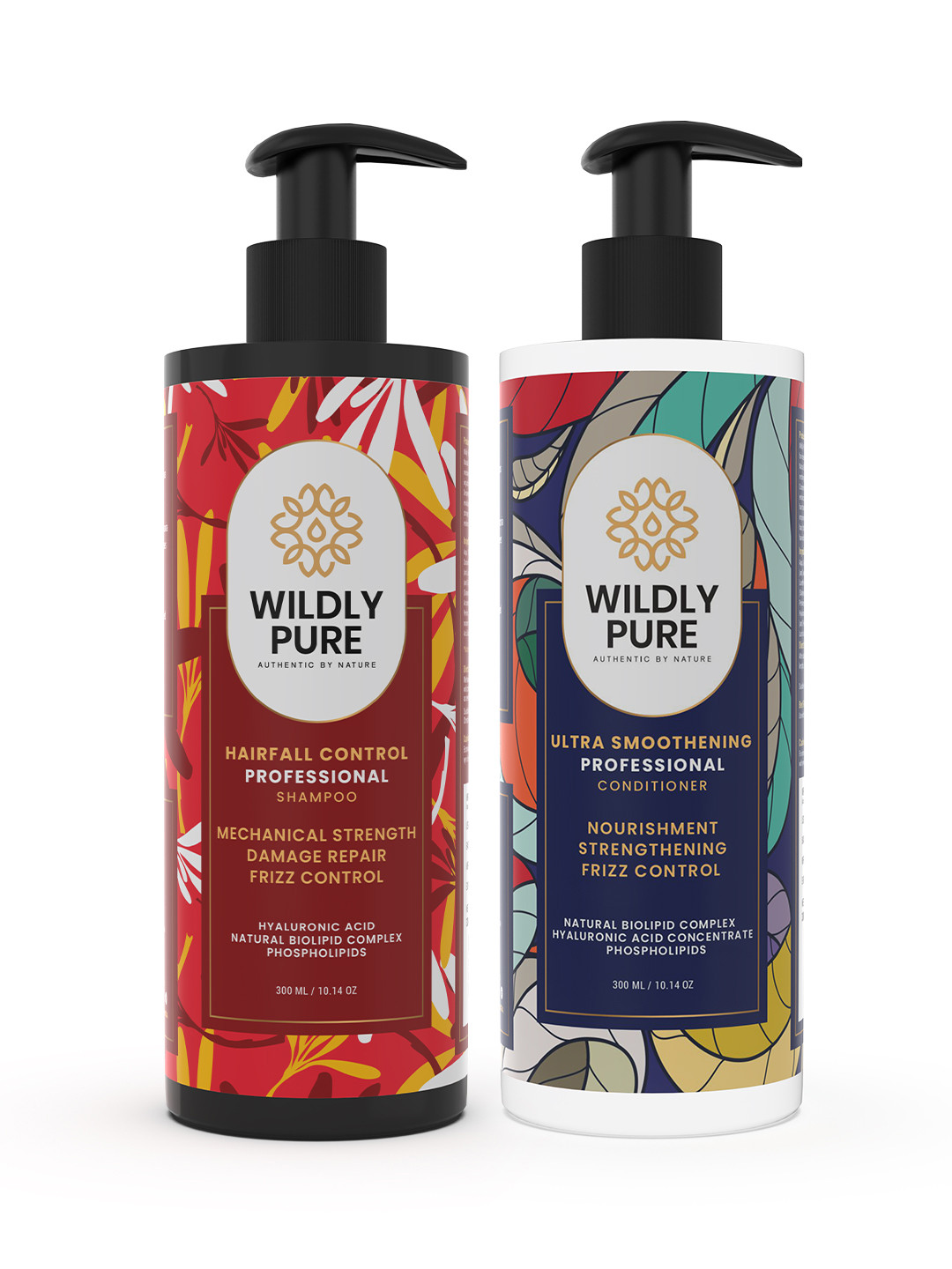 Wildly Pure Set Of 2 Hair Fall Shampoo & Conditioner 300ml each