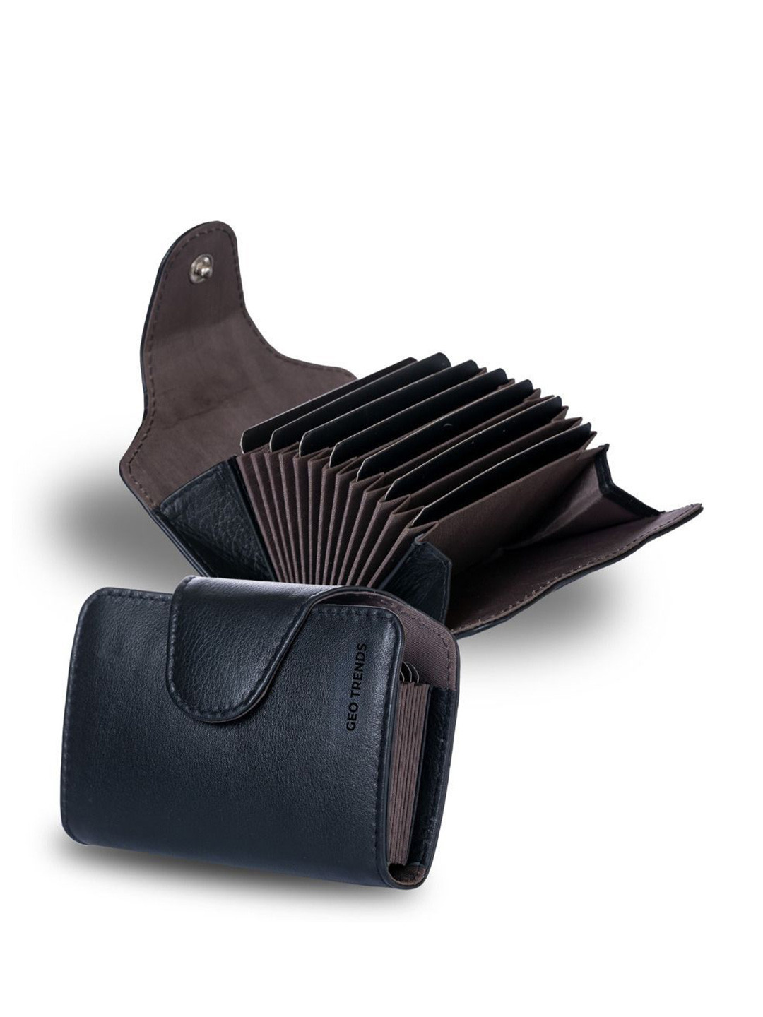 GEO TRENDS Unisex Leather Two Fold Wallet With RFID Features