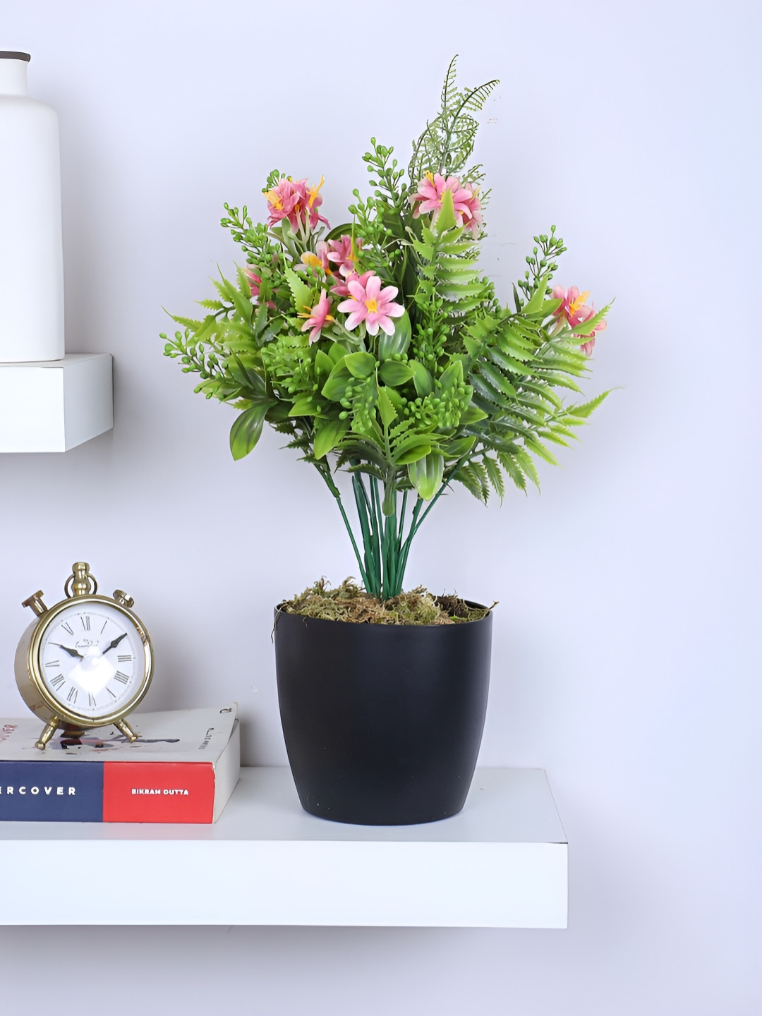 ARICK DECOR Pink 1 Pieces Daisy Artificial Plant With Pot