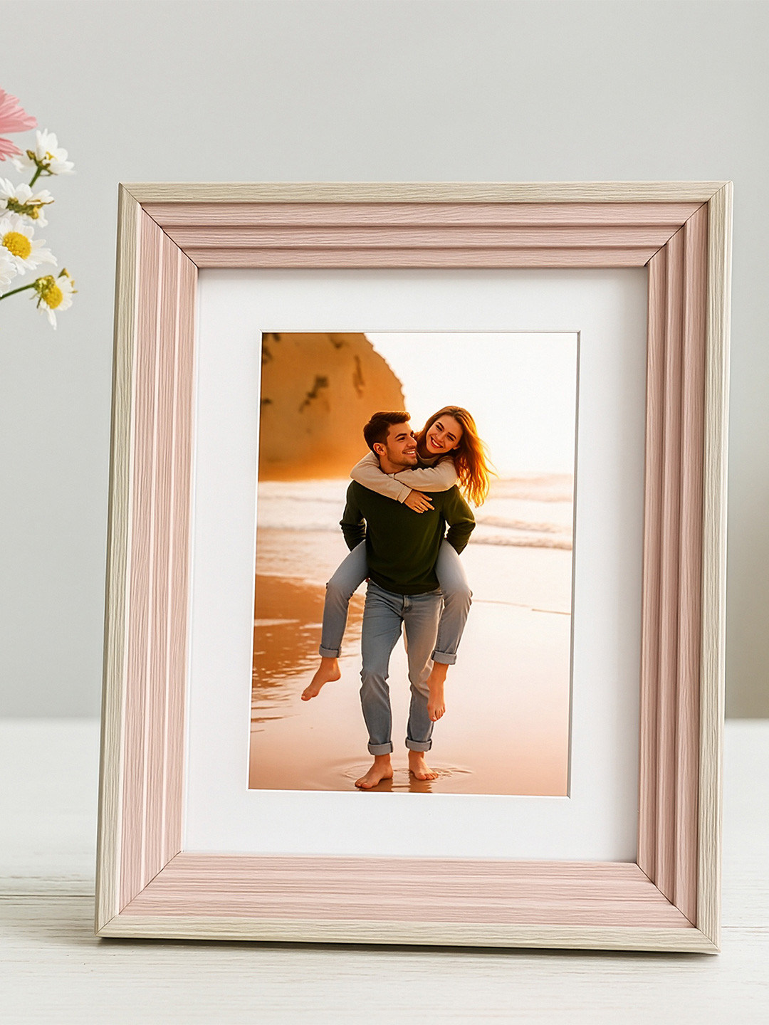 Art Street Pink Wooden Photo Frames