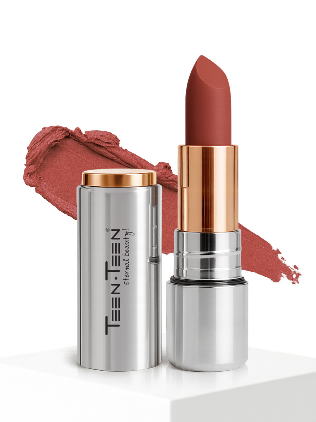 TEEN TEEN COSMETICS Iconic Non Transfer All Day Wear Matte Lipstick- 3.8 g-  Kinda Sexy 04