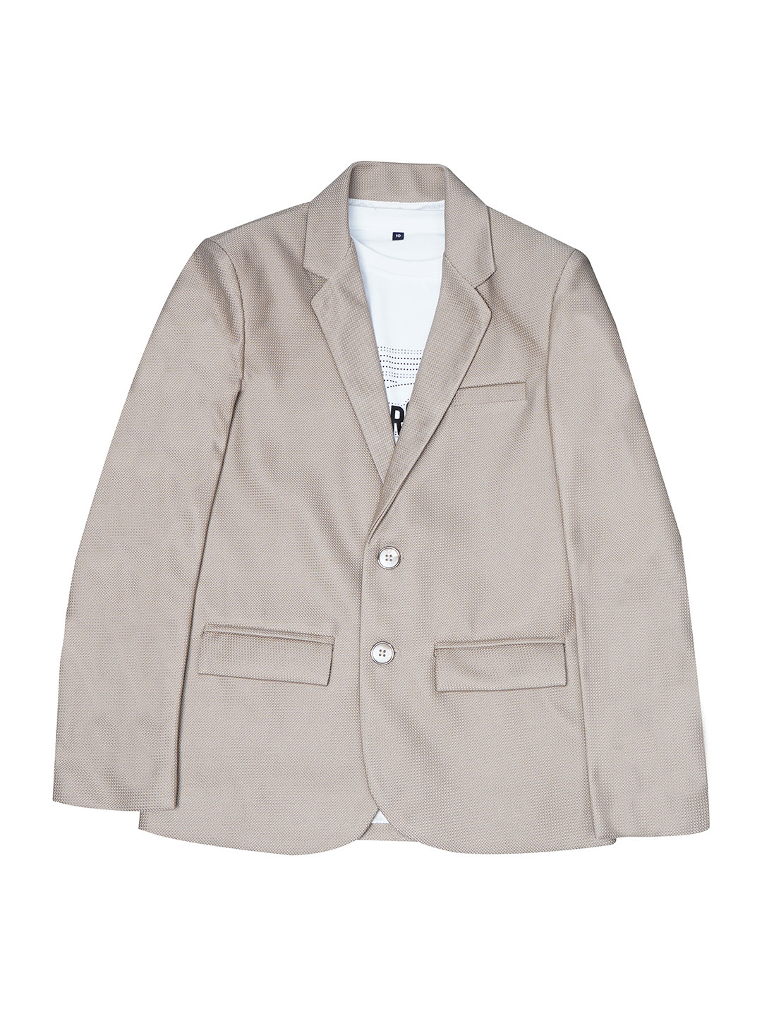 CHARCHIT Boys Notched Lapel Neck Single-Breasted Blazers