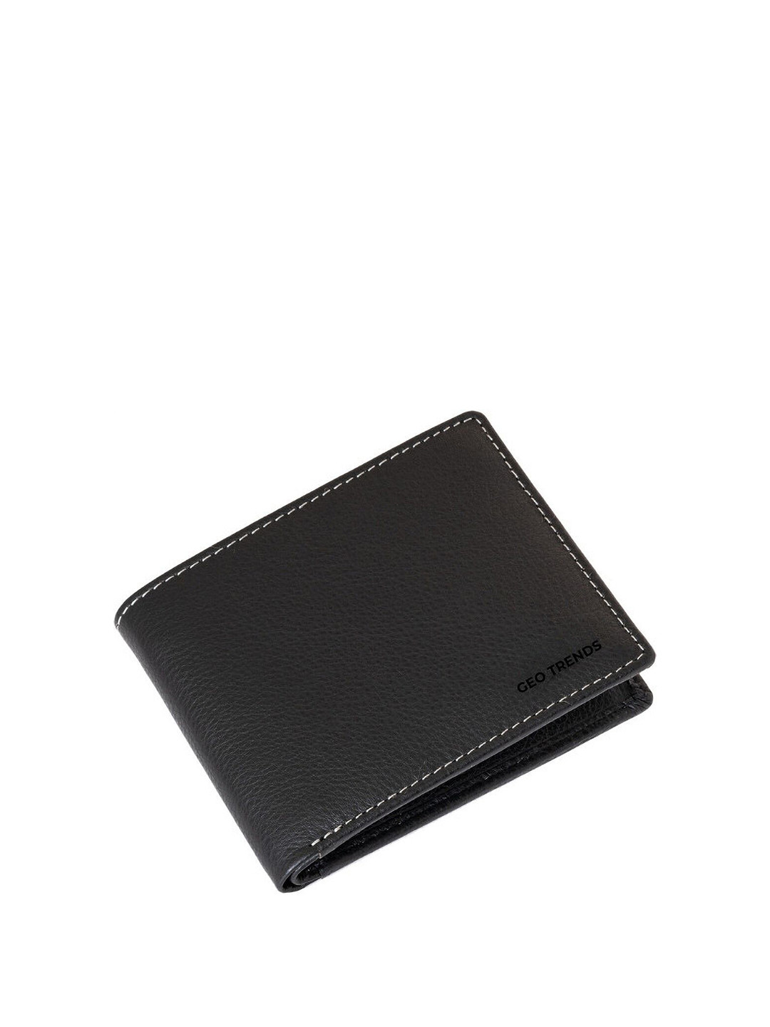 GEO TRENDS Men Leather Short Two Fold Wallet