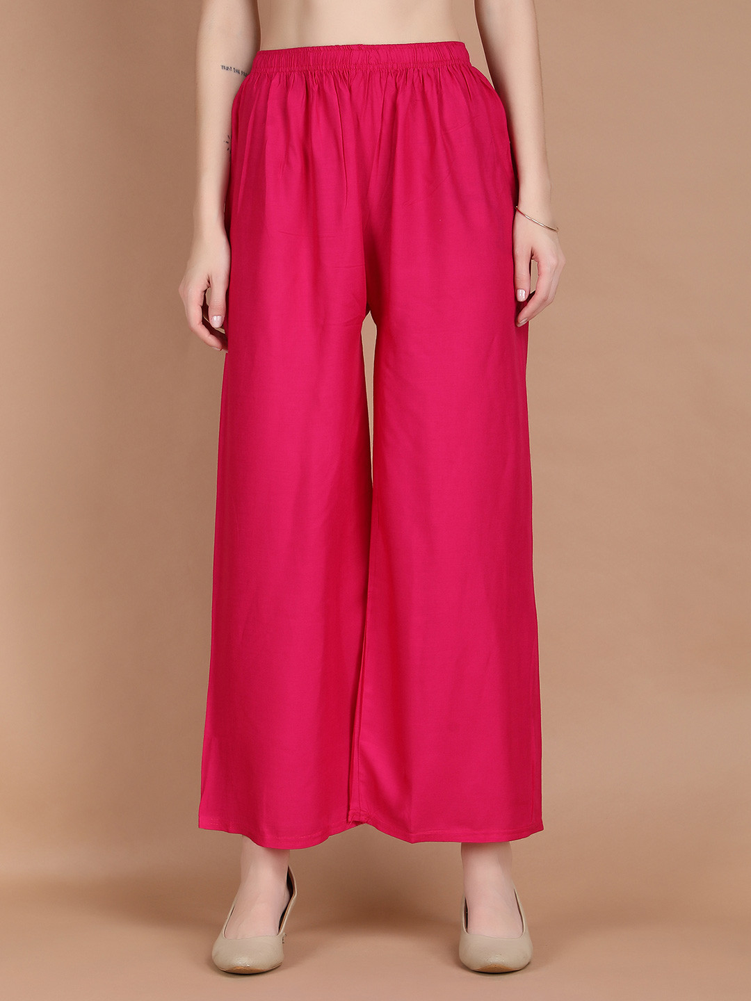 MICHAEL KOVLIN Women Plus Size Mid-Rise Wide Leg Palazzos
