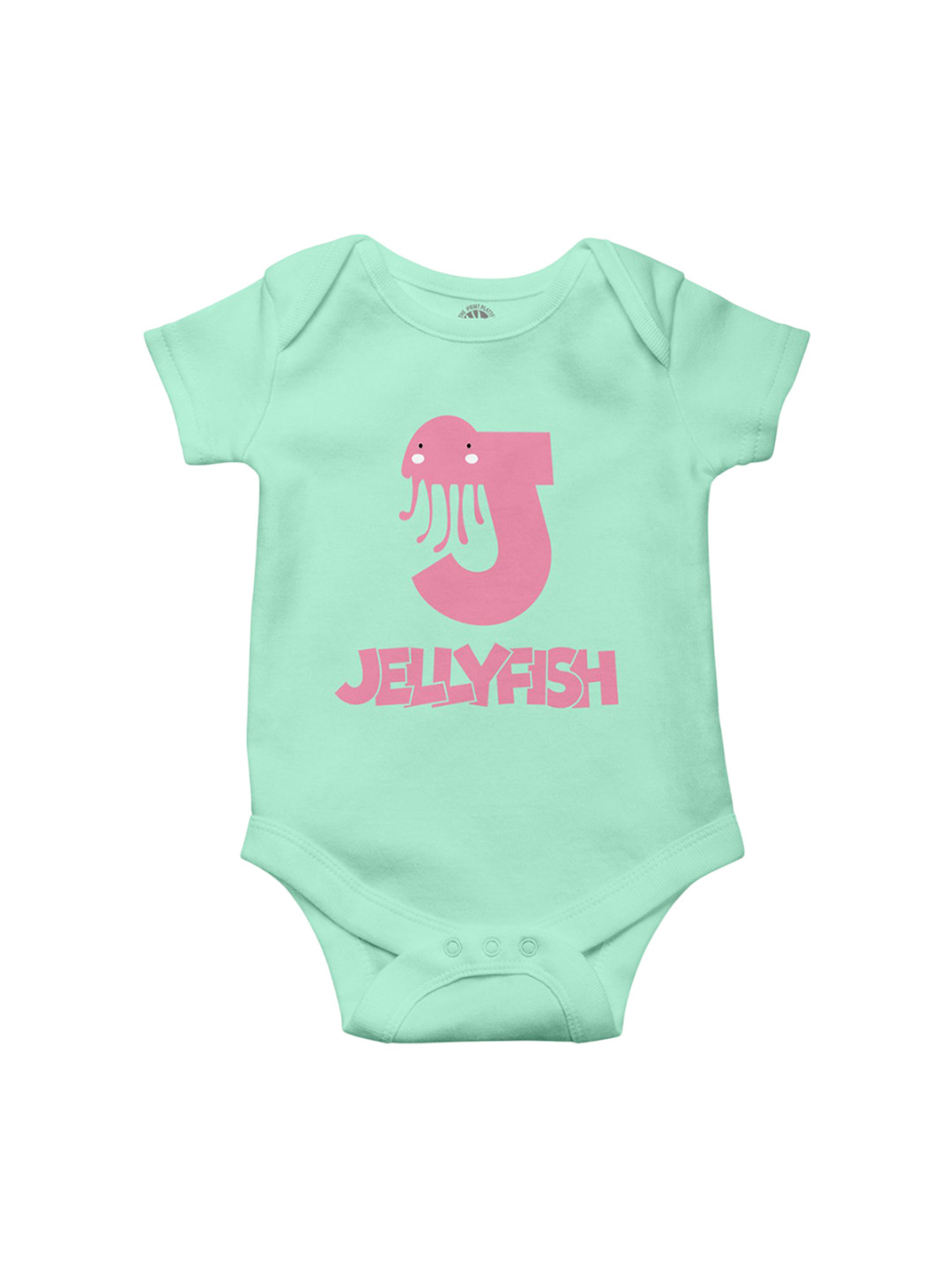 THE PRINT PLATTER Infants Kids Jellyfish Printed Cotton Bodysuits