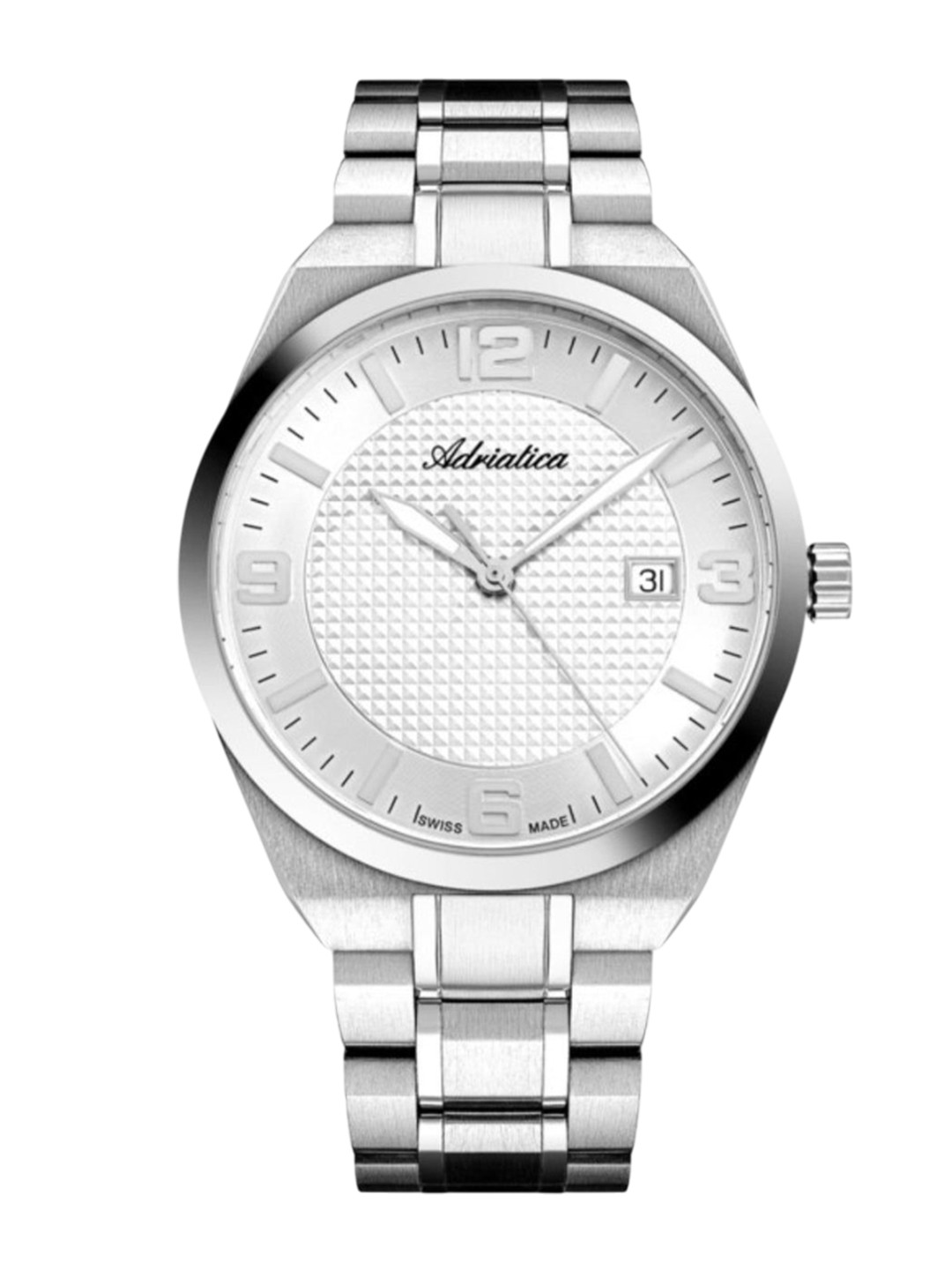 Adriatica Men Textured Dial & Bracelet Style Straps Analogue Watch A8343.5153Q