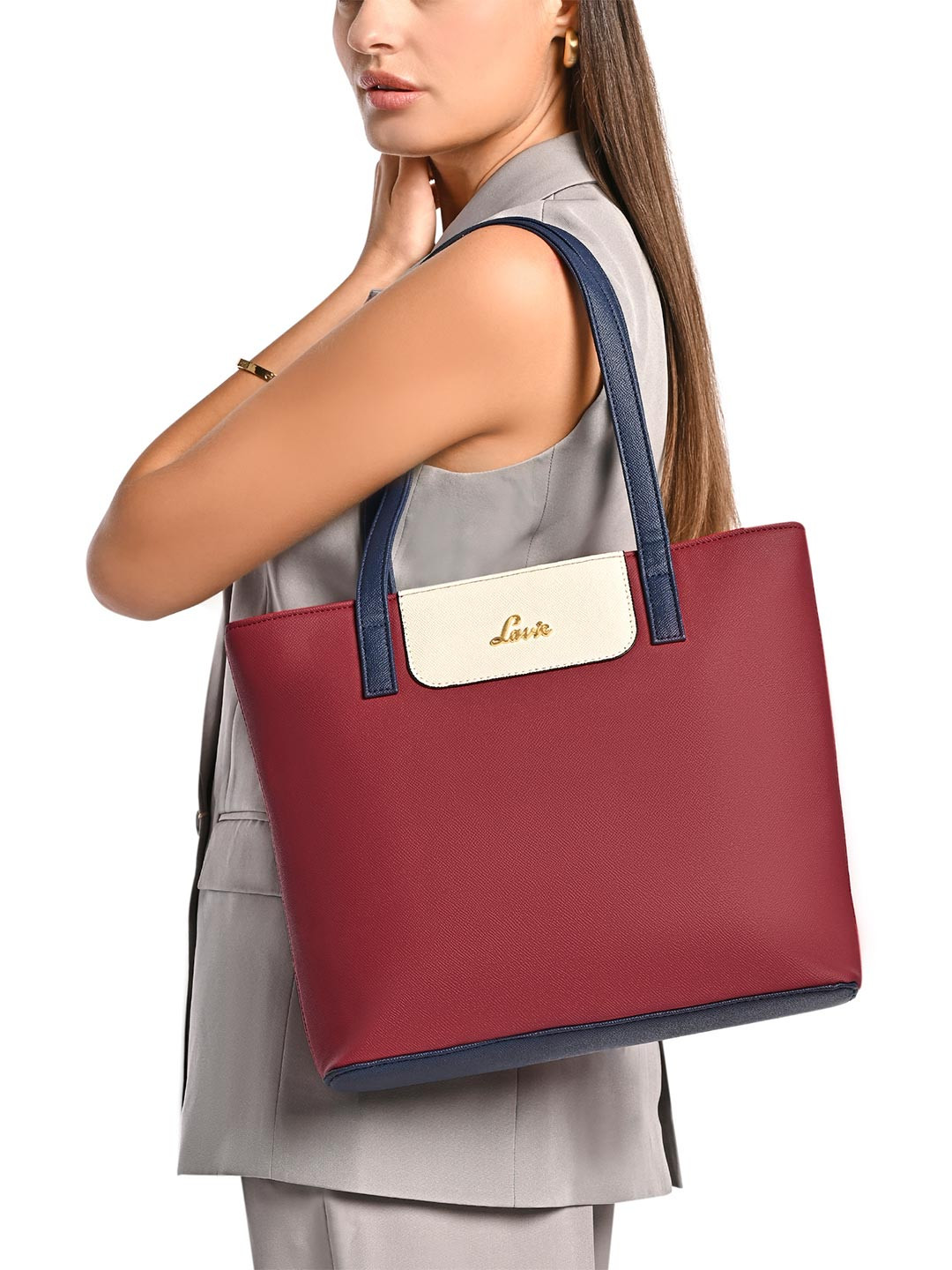 Lavie Women Colourblocked Jossie Tote Bag