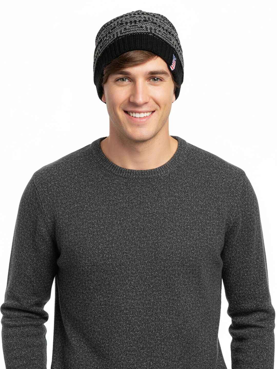 Moda Rapido Men Self Design Long Beanie