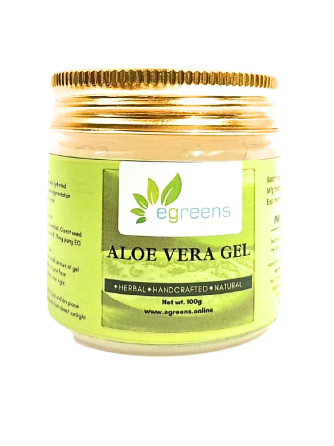 E-GREENS AAURA- glow naturally Aloe Vera Gel For Wrinkles - 100 g