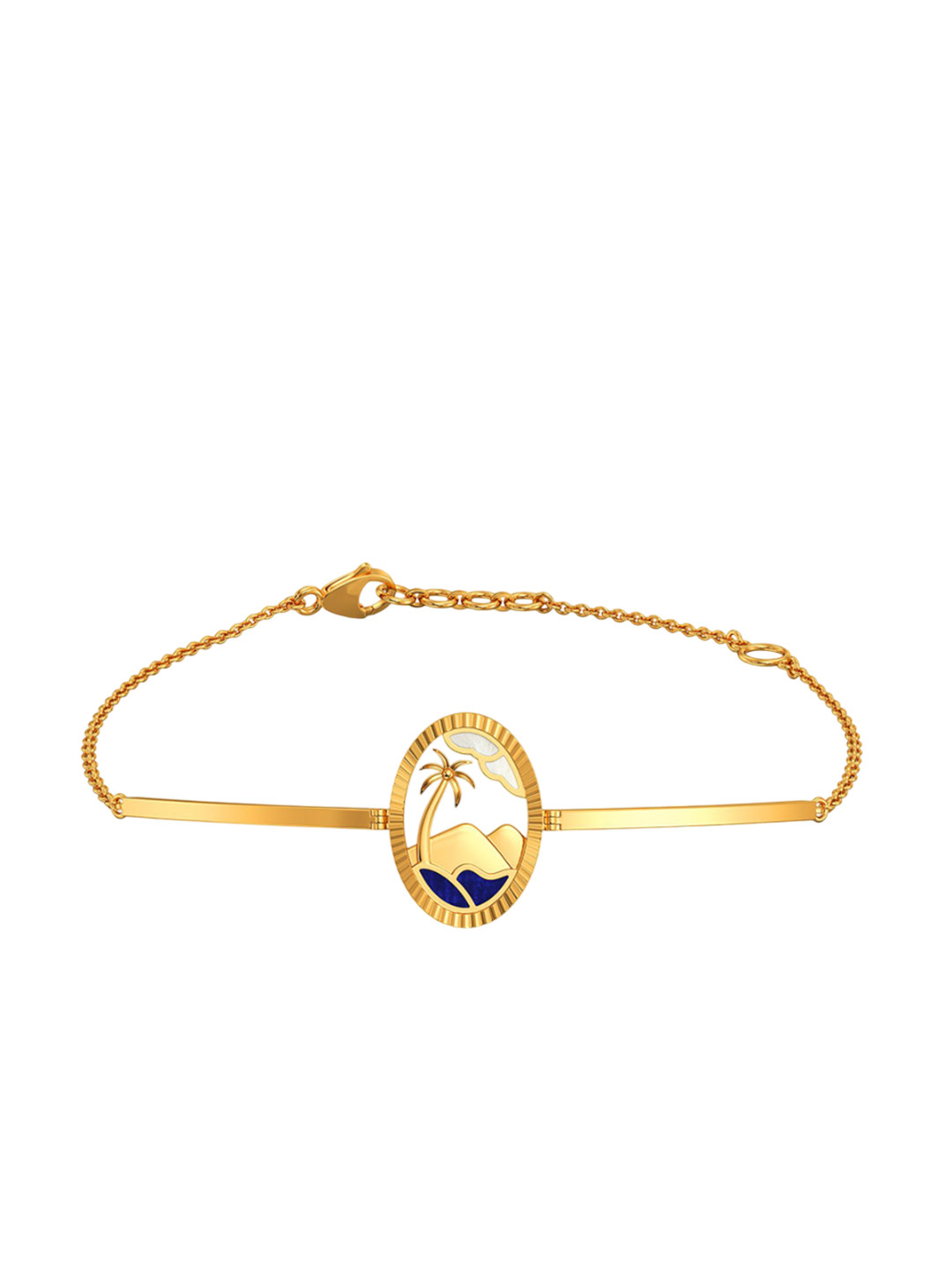 Joyalukkas Women 22Kt Gold Seashore Bliss Bracelet - 5.222g