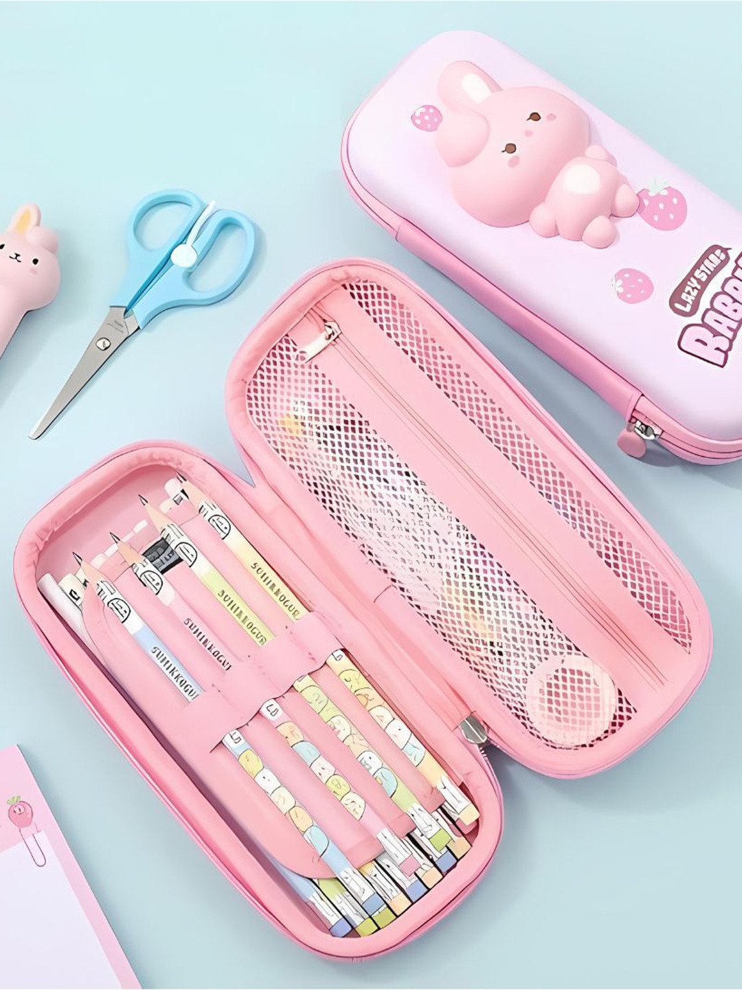 YK Silicone 3D Squishy Cartoon Animal Design Pencil Case