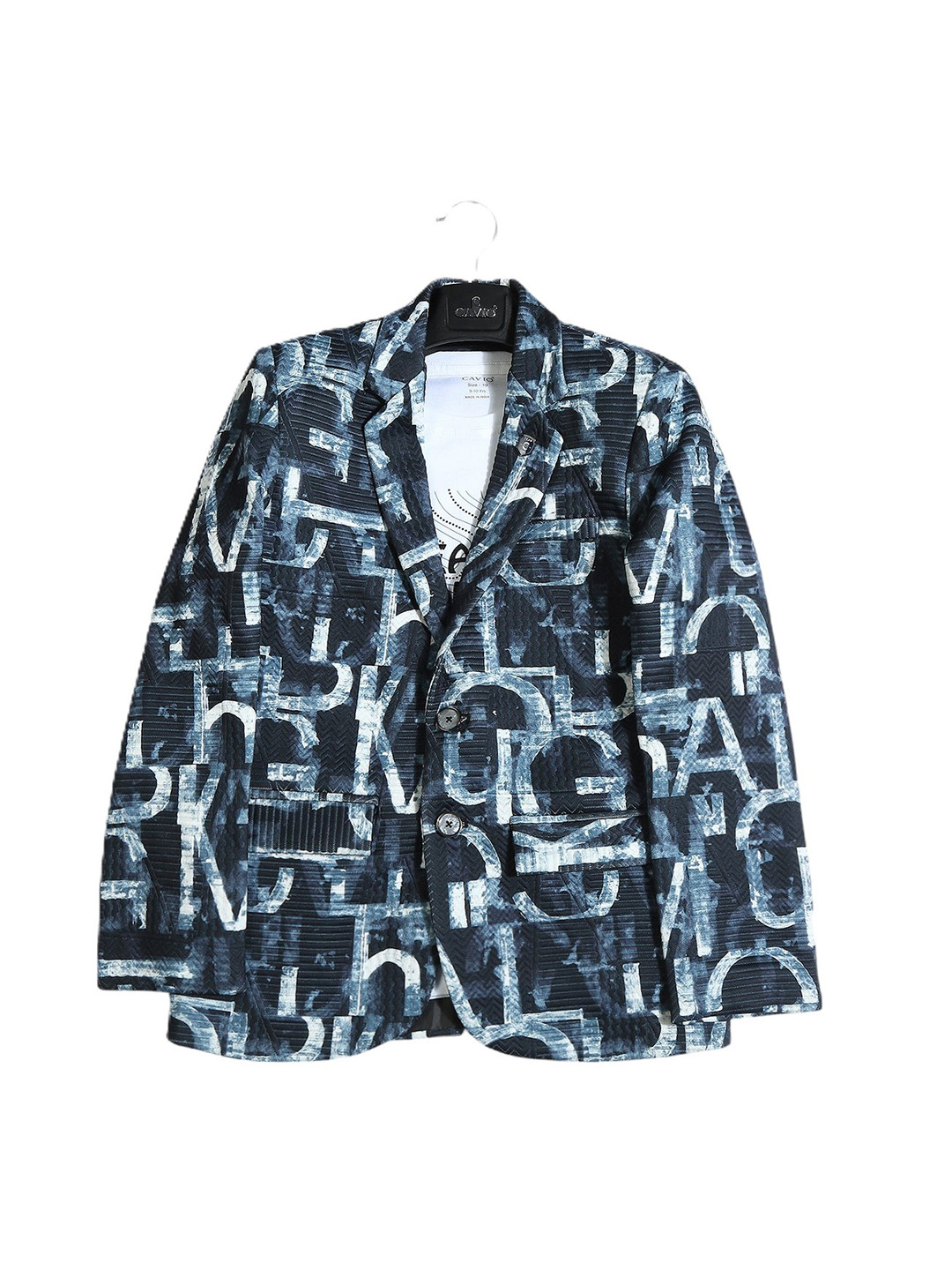 CAVIO Boys Printed Pure Cotton Blazers & T-Shirt