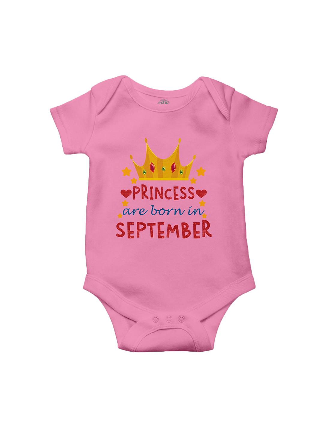 THE PRINT PLATTER Infants Born In September Printed Cotton Bodysuit