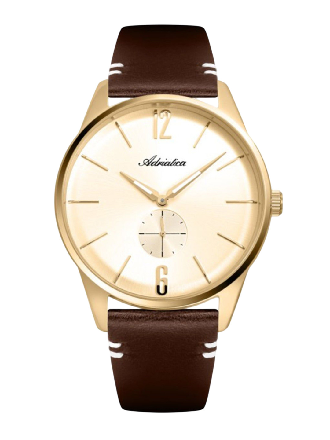 Adriatica Men Dial & Leather Straps Analogue Watch A8264.1251XLQ