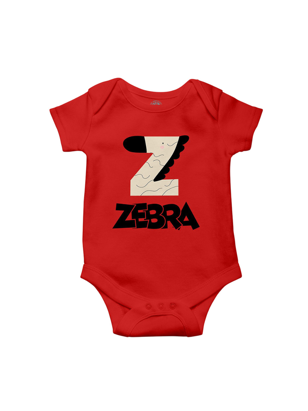 THE PRINT PLATTER Infants  Printed Envelope Collar Cotton Bodysuit