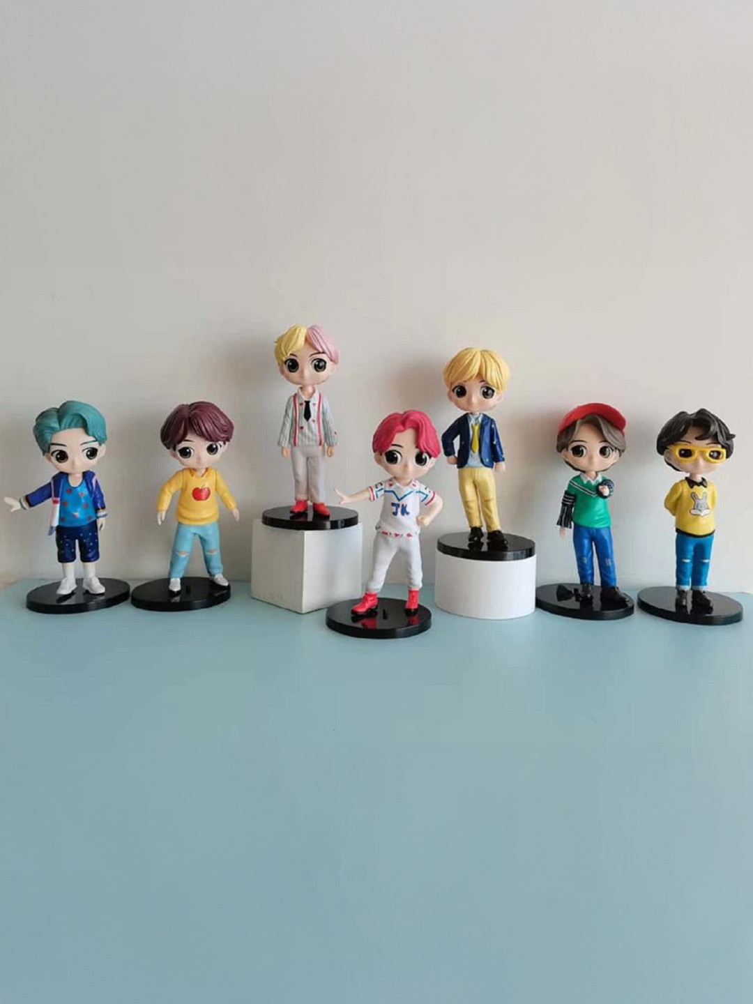 AUGEN Kids Set Of 7 BTS Standing Action Figure - Limited Edition