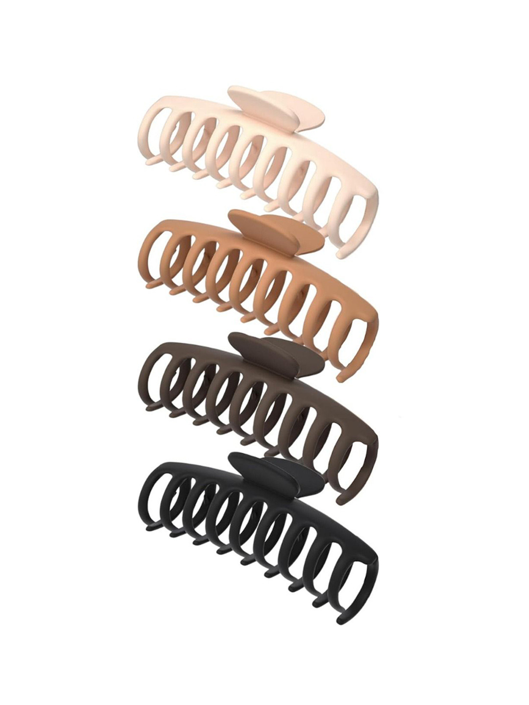 PUCHKOO Girls Set of 4 Matte Finish Claw Clip