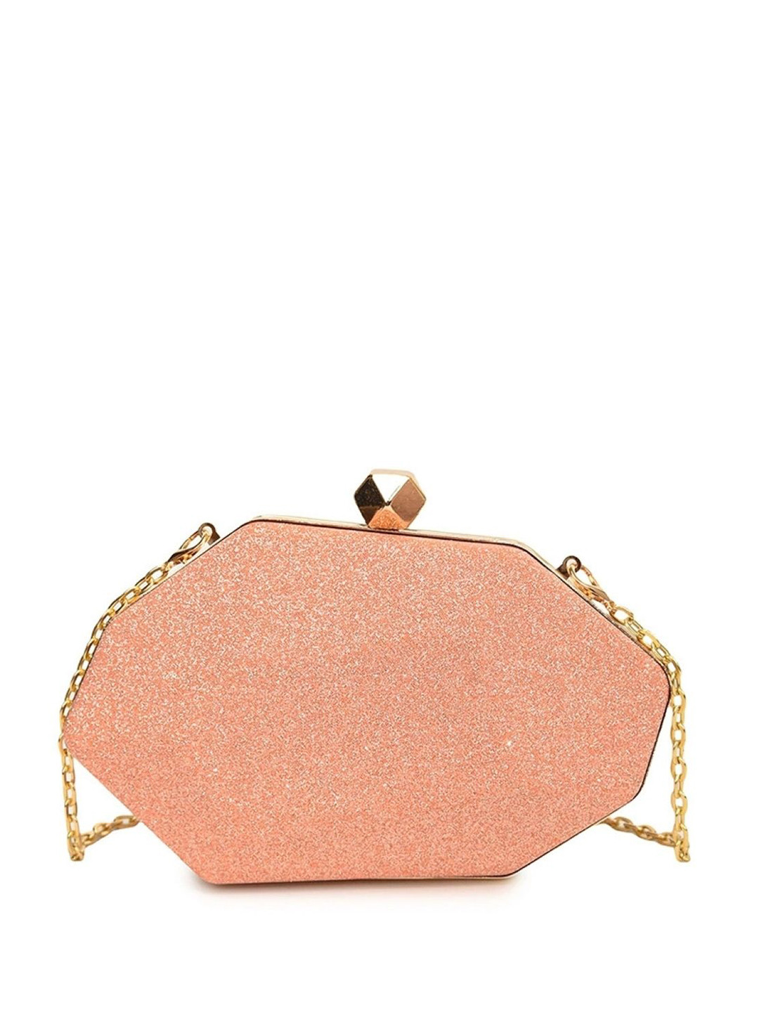 KPOP Embellished Shoulder Strap Buckle Box Clutch