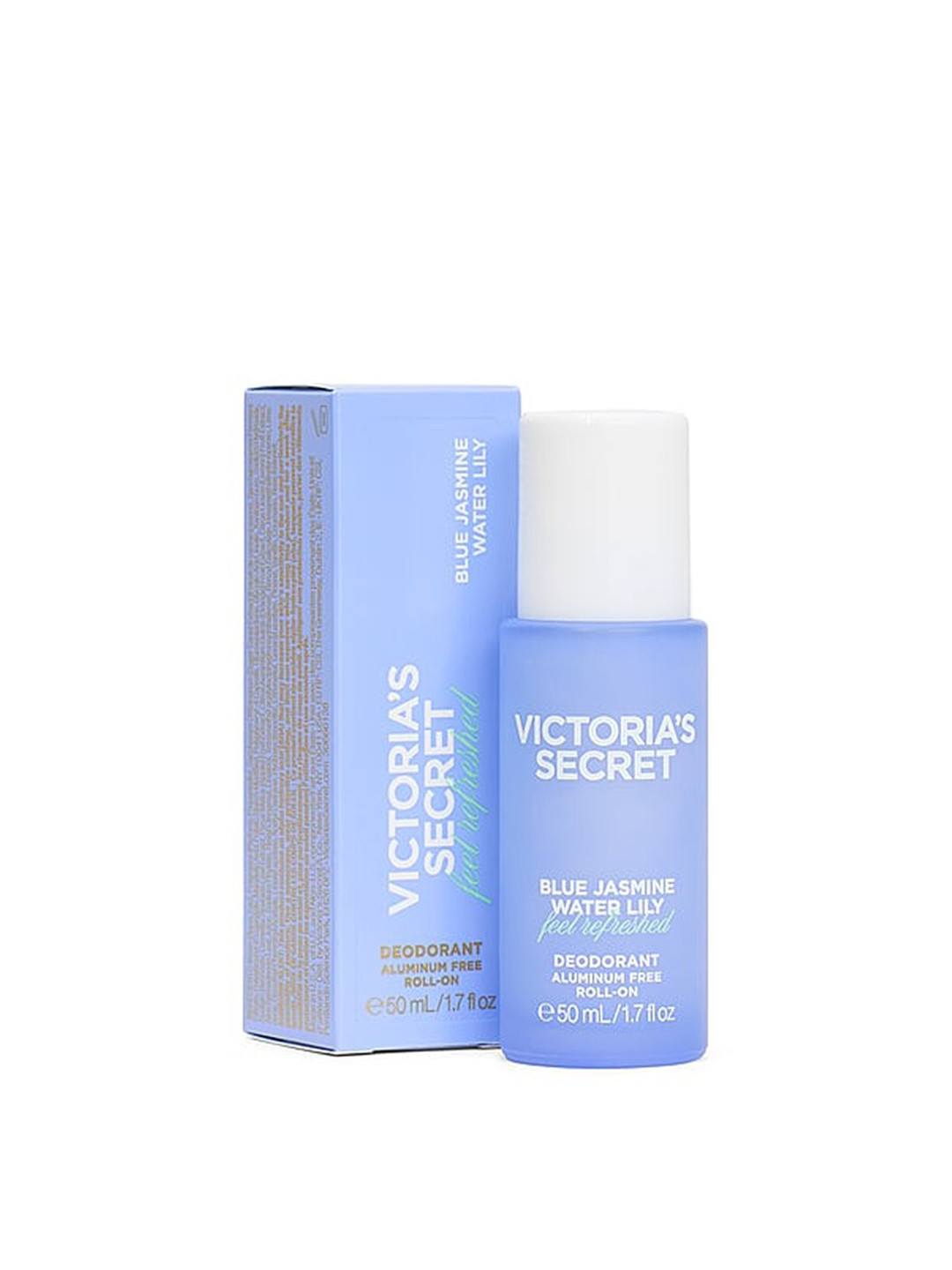 Victoria's Secret Women Blue Jasmine Water Lily Aluminum-Free Deodorant Roll On - 50 ml