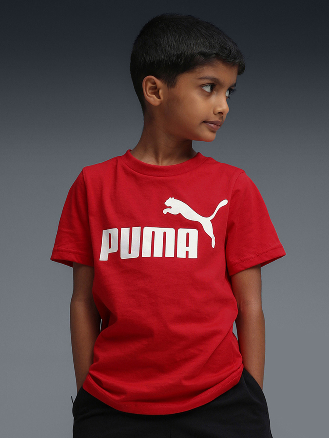 Puma Essentials No.1 Logo Boys Cotton T-shirt